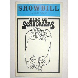 King of Schnorrers Showbill 1979 Judd Woldin Lloyd Battista Sophie Schwab